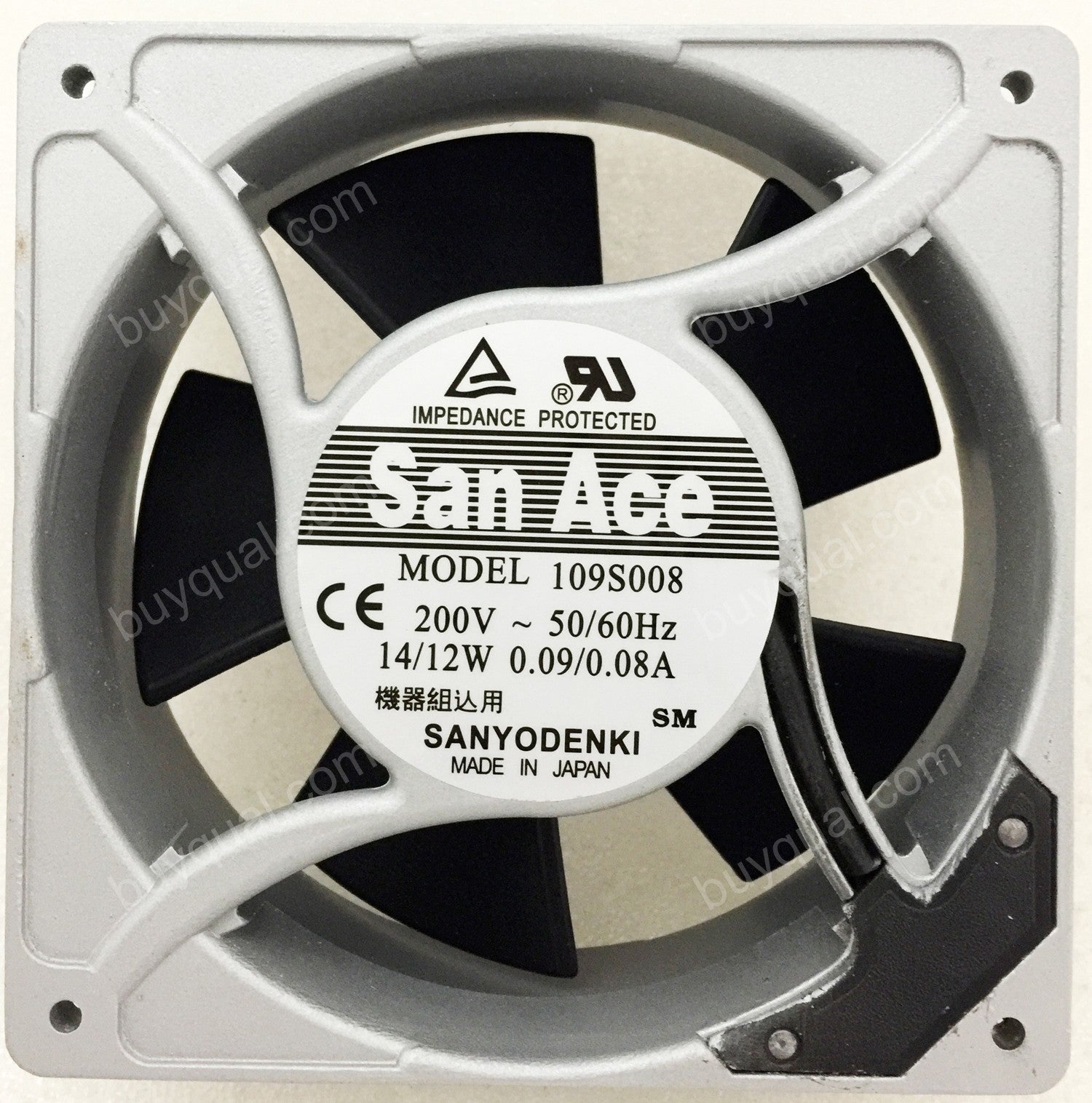 Sanyo 109S008UL 200V 14/12W Cooling Fan Sanyo 109S008UL 200V 14/12W Cooling Fan